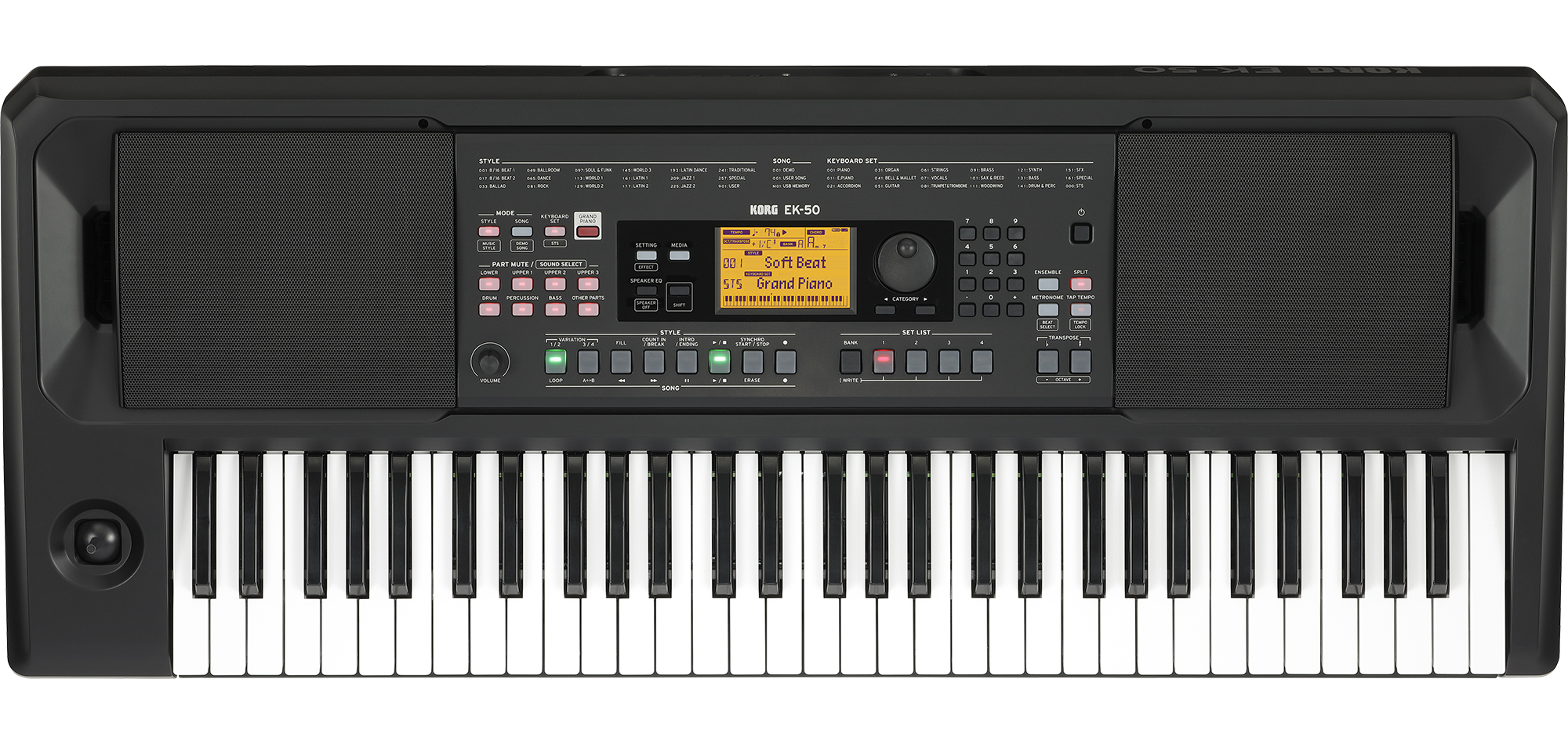 ARRANGEUR NUMERIQUE 61 TOUCHES KORG EK50