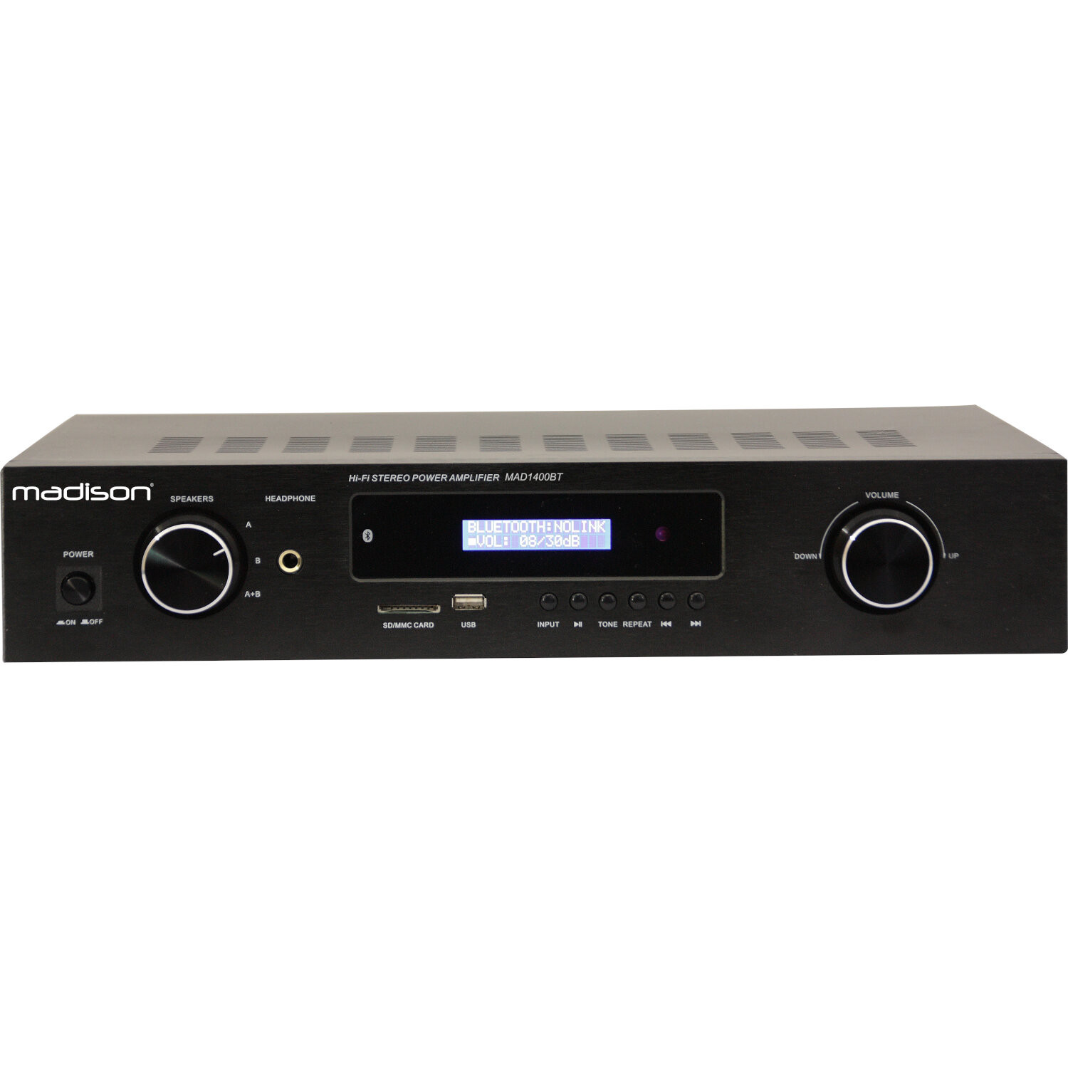 AMPLI HIFI STEREO 2X100WATTS MADISON MAD1400BT-BK