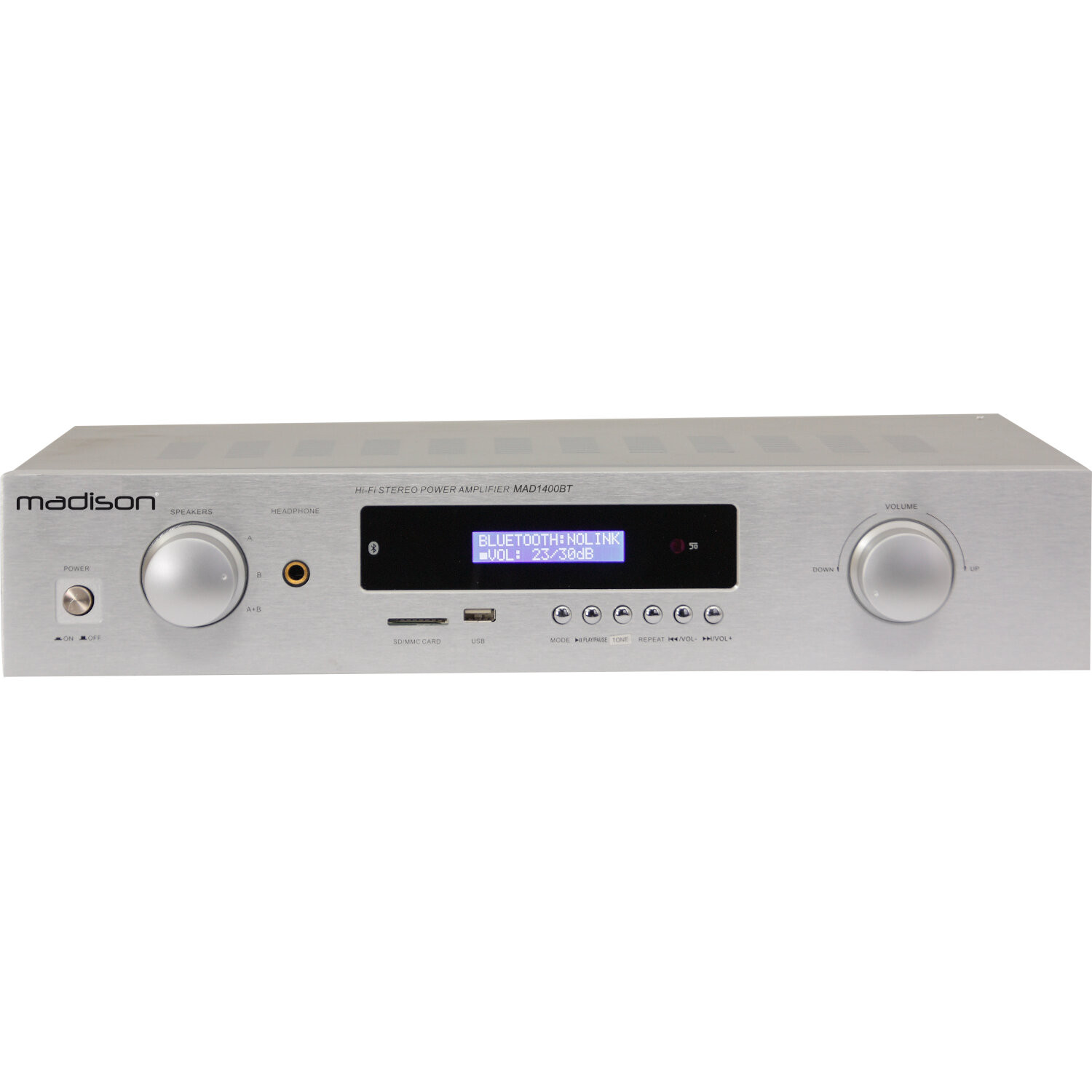 AMPLI STEREO 2X100 WATTS MADISON MAD1400BT-SL