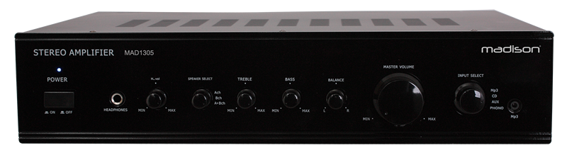 AMPLI HIFI STEREO 2 X100WATTS MADISON MAD1305BK