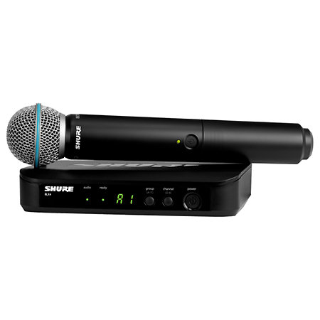 MICRO HF + RECEPTEUR BLX24 / BETA 58 SHURE BLX24E-BETA58