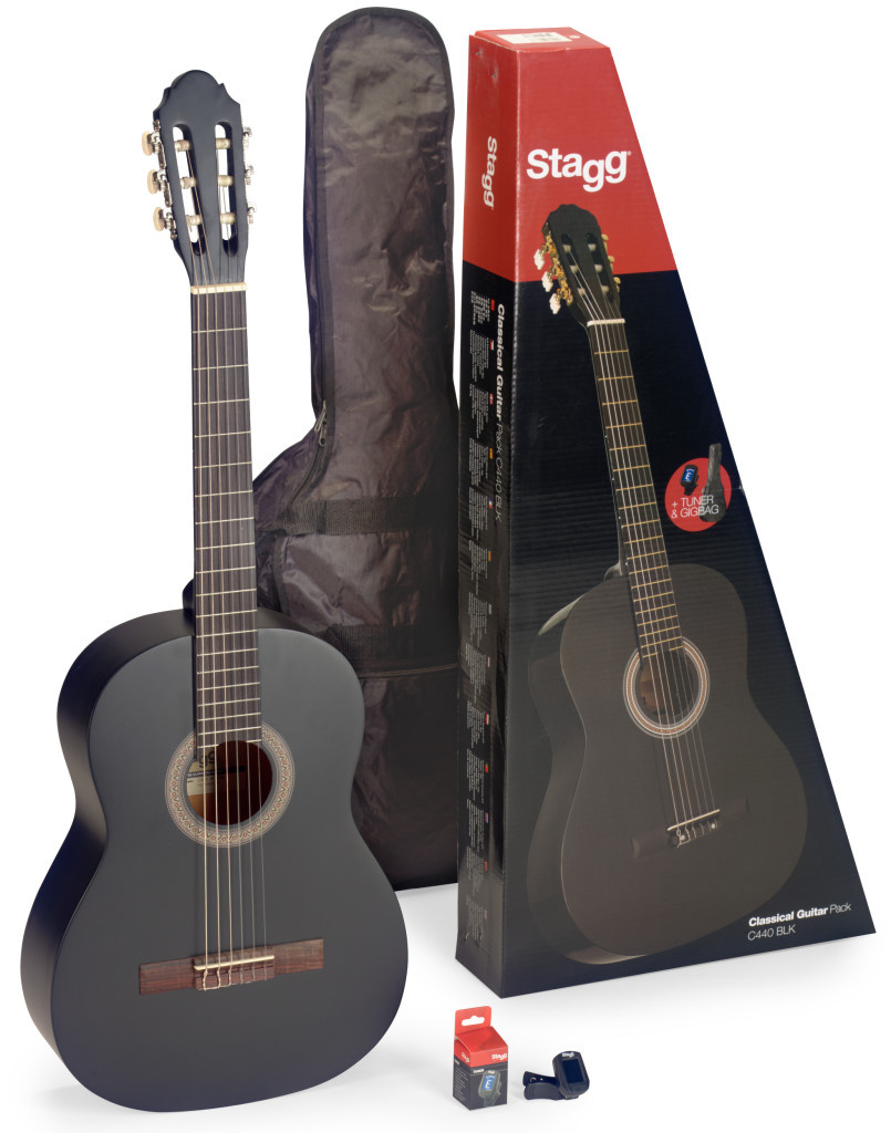 GUITARE CLASSIQUE STAGG C440MBLK-PACK
