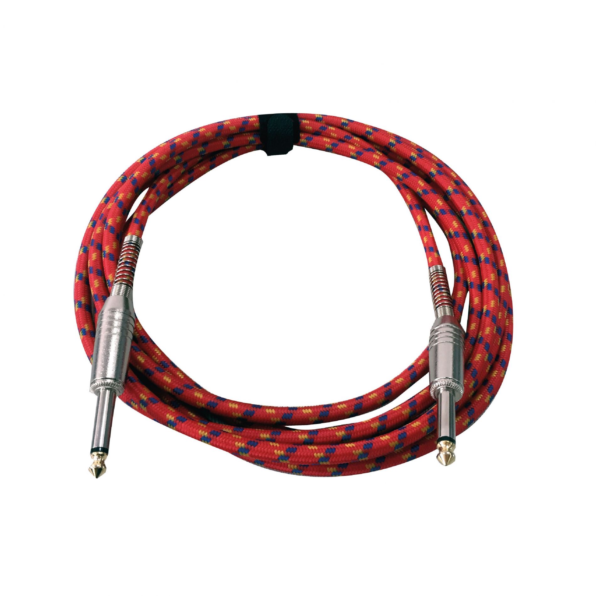 CABLE GUITARE NYLON ROUGE 6M CAB2209