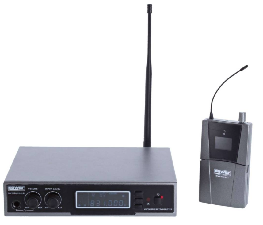 SYSTÈME SANS FIL D’IN-EAR MONITORING POWER WMINEAR-1000G1