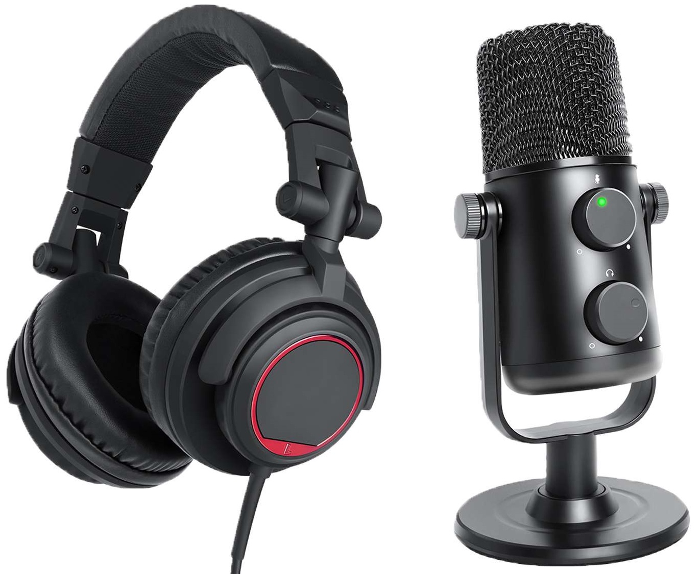 PACK MICRO + CASQUE STEREO STUDIO POWER VIBE-PODCAST-BUNDLE