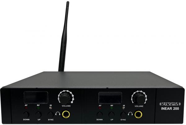 SYSTEME EAR MONITOR UHF DOUBLE DEFINITIVE AUDIO INEAR-200