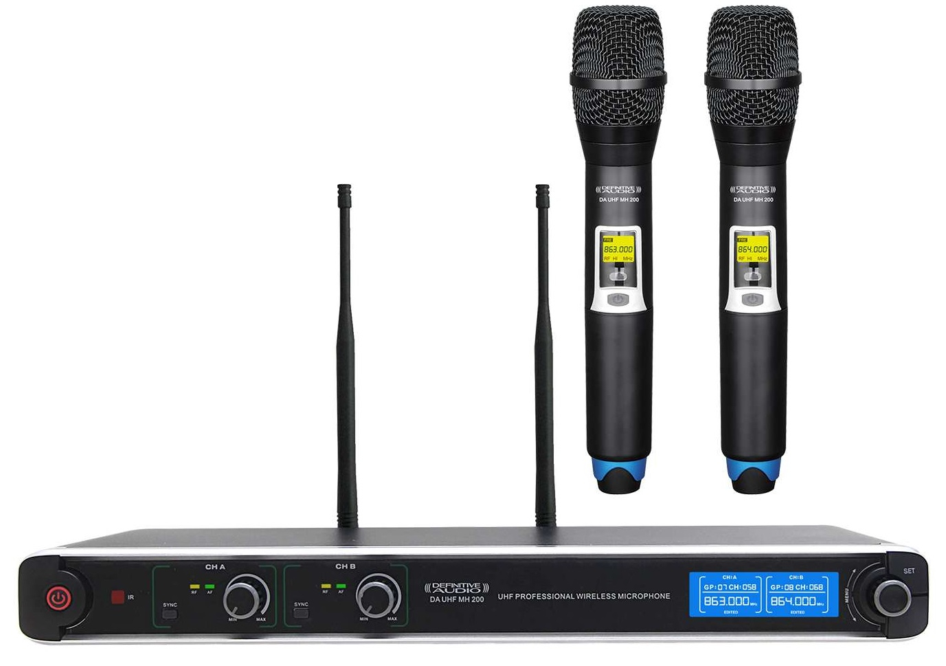MICRO DOUBLE MAIN UHF DEFINITIVE AUDIO DAUHFMH200