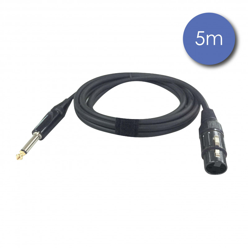 CABLE XLR FEM /JACK MALE MONO 5M POWER STUDIO AUDIOCAB4013