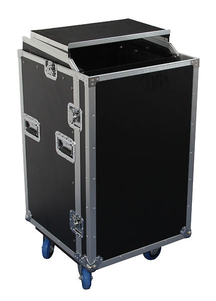 FLIGHT CASE 16U + PLAN INCLINE POWER ACOUSTICS FCP16U