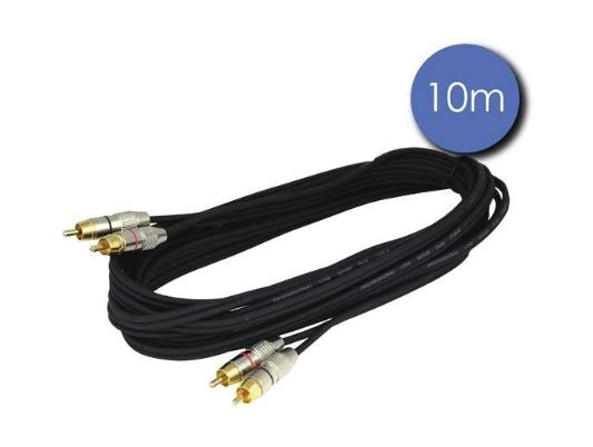 CABLE 2 RCA MÂLE / 2 RCA MÂLE 10M CAB2122