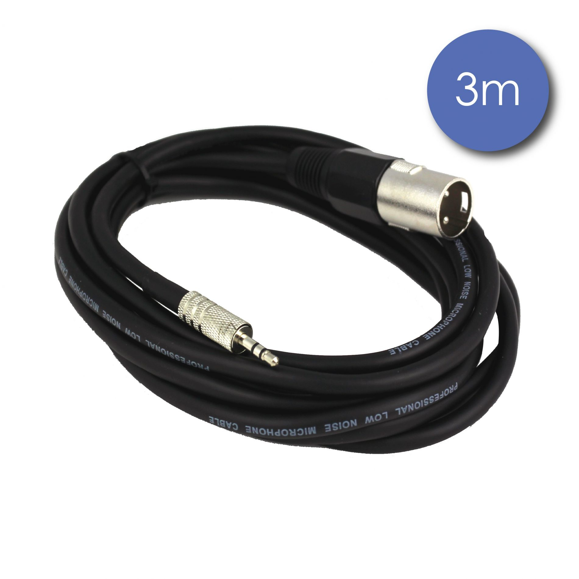 XLR MALE / MINI JACK STEREO 3,5 MALE 3M CAB2161