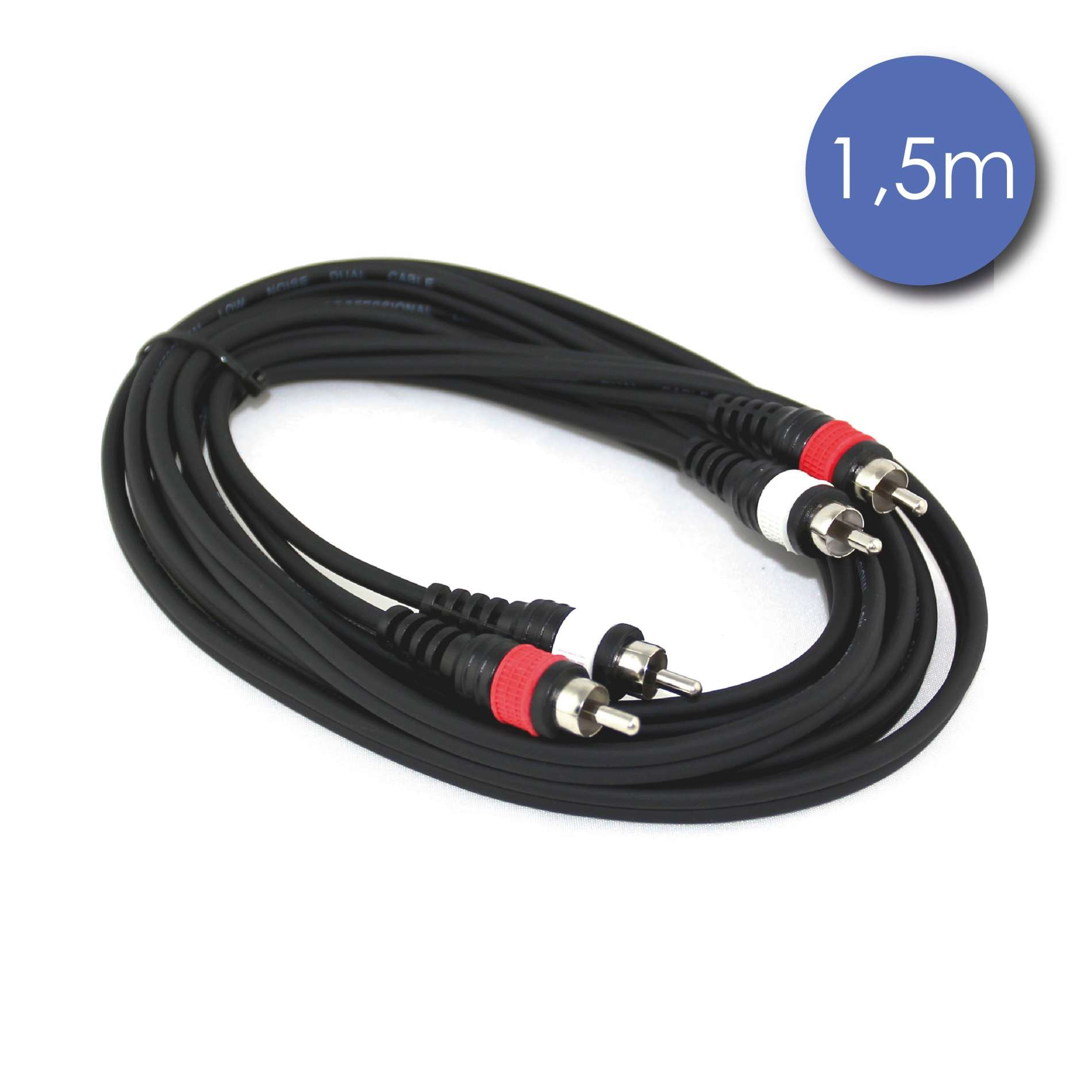 CABLE 2 RCA MALE/ 2 RCA MALE ECO 1,5M CAB2076