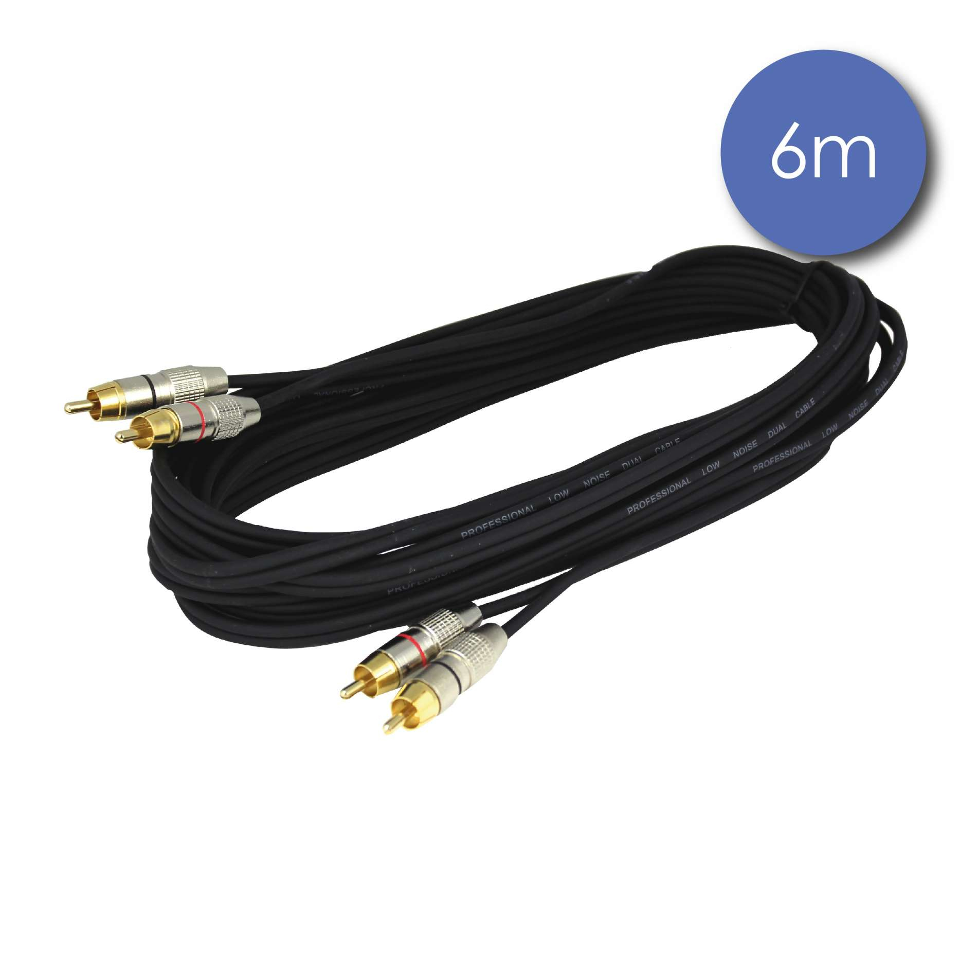 CABLE 2 RCA MÂLE / 2 RCA MÂLE 6M CAB2121