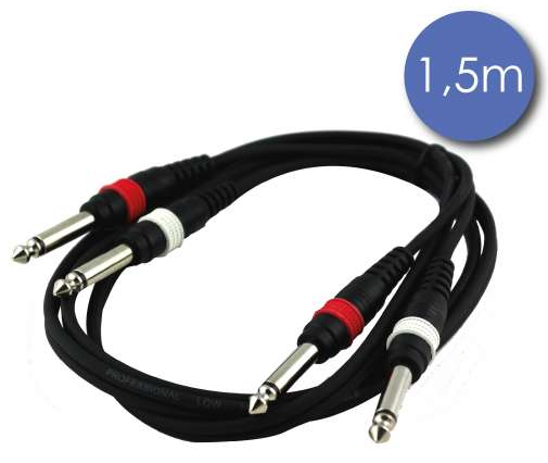 2 JACK MALE/ 2 JACK MALE ECO 1,5M CAB2078