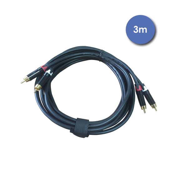 CABLE BLINDE 2 X RCA M -3 M POWER STUDIO AUDIOCAB4032