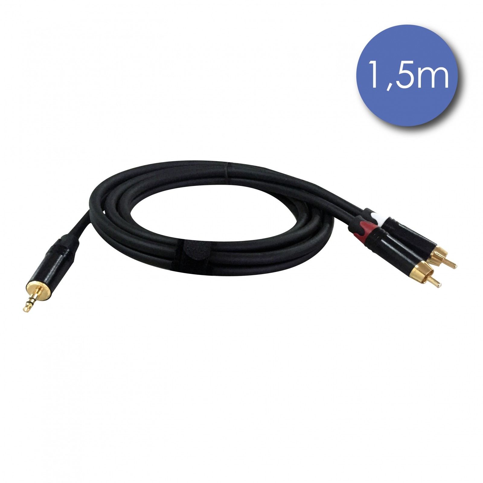 CABLE JACK ST MALE / 2RCA 1.5M POWER STUDIO AUDIOCAB4018