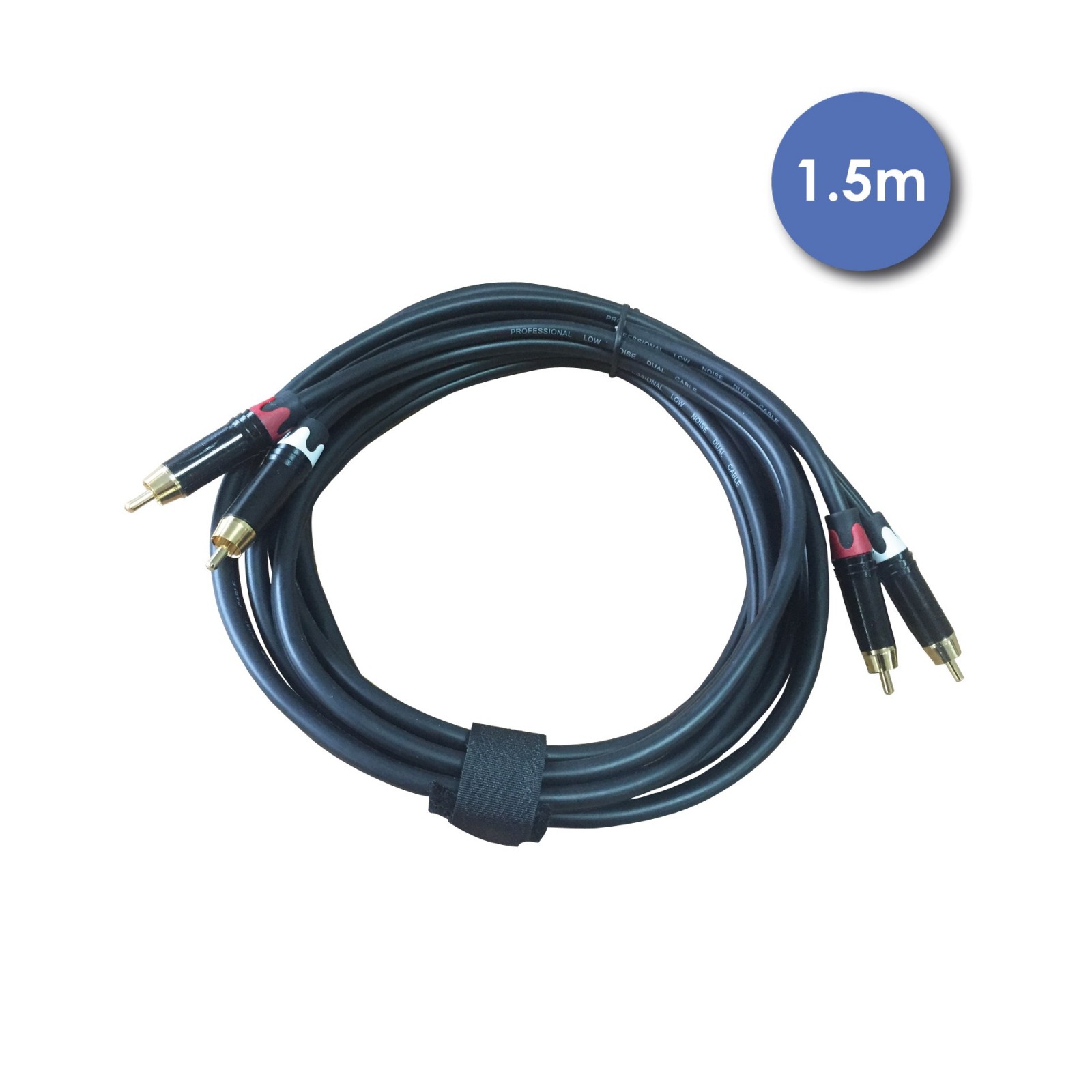 CABLE  BLINDE 2 X RCA M 1.5M