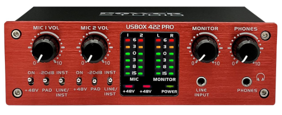 INTERFACE AUDIO D\'ENREGISTREMENT 2IN /2OUT 96 KHZ POWER ACOUSTICS USBOX422PRO