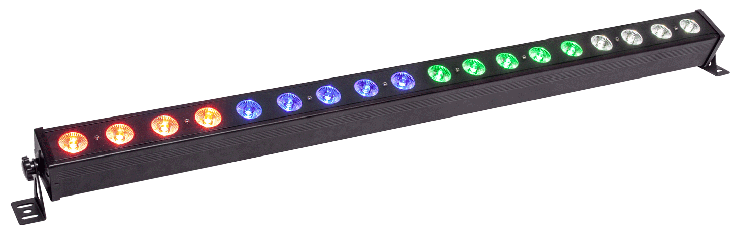 BARRE À LED ÉQUIPÉE DE 18 LED RGBW 4-EN-1 POWER LIGHTS BARLED18-PIX