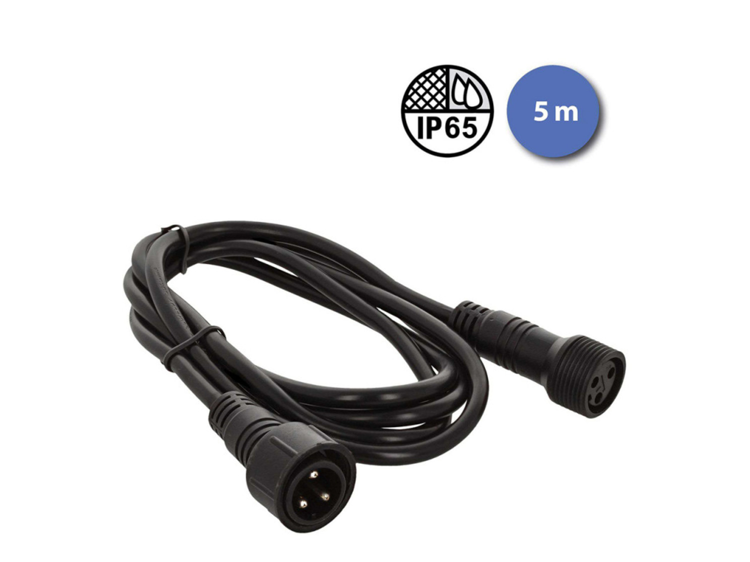 CÂBLE 5M - IP DMX MÂLE - IP DMX FEMELLE