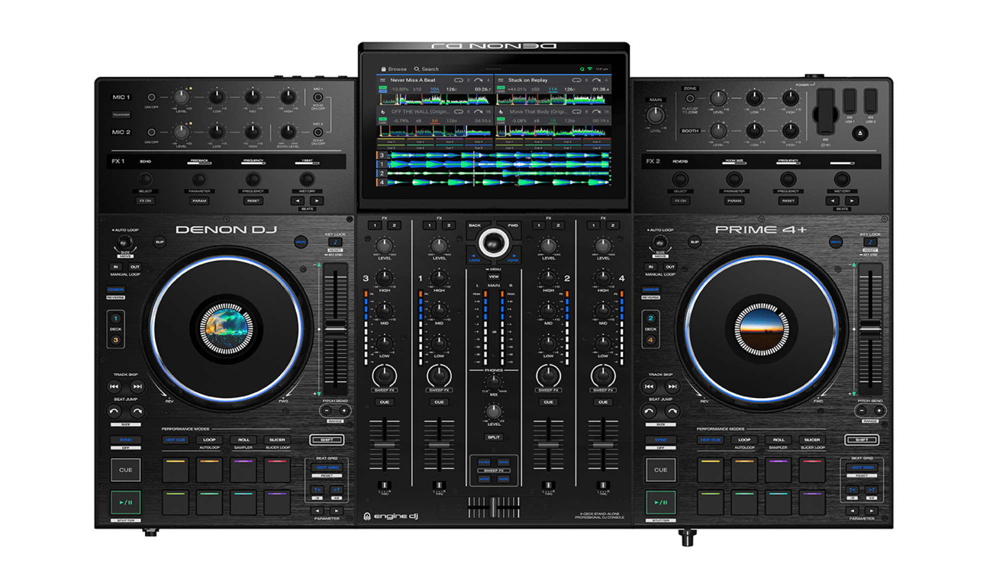 CONTROLEUR DJ AUTONOME 4 VOIES DENON PRIME4PLUS