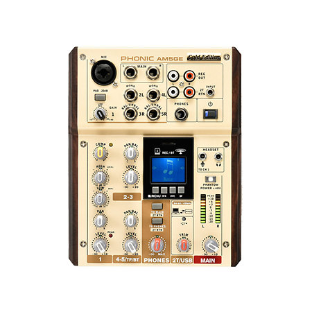 CONSOLE DE MIXAGE ANALOGIQUE 5 ENTREES PHONIC AM5GE