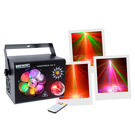 JEU DE LUMIERE MULTI EFFETS AVEC 4 ECLAIRAGES POWER LIGHTS LIGHTBOX70S