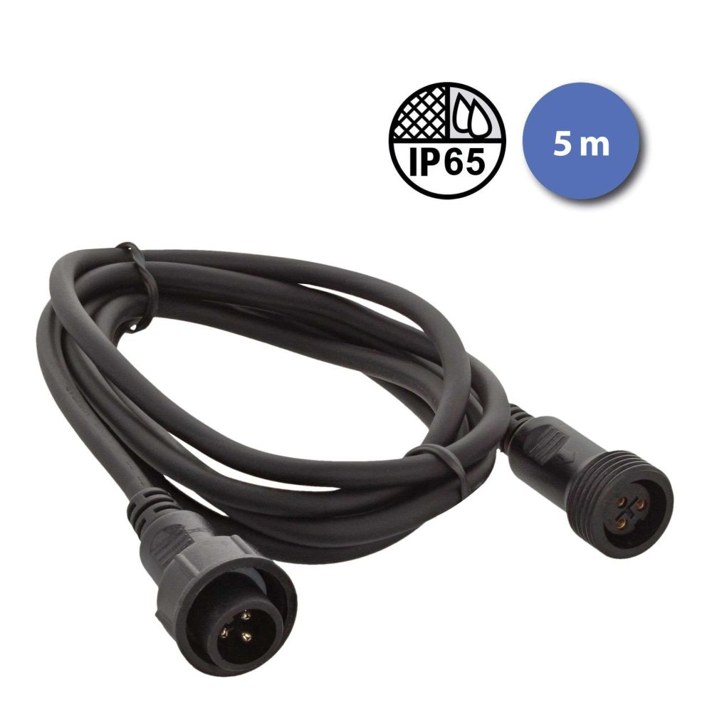 CÂBLE 5M - IP DMX MÂLE - IP DMX FEMELLE - CABLEIPSECTEUR5MINOUT