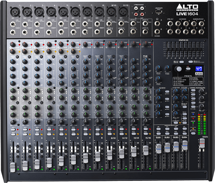 MIXAGE ALTO LIVE-1604 16 CANAUX 4 BUS + EFFETS