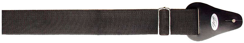 SANGLES NOIR NYLON POUR GUITARE AVEC BOUCLES DE REGLAGES STAGG BJA0006BK