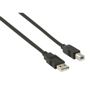 CABLE USB 2.0 AM-BM USB A MALE USB-B MALE 2M CCGP60100BK20