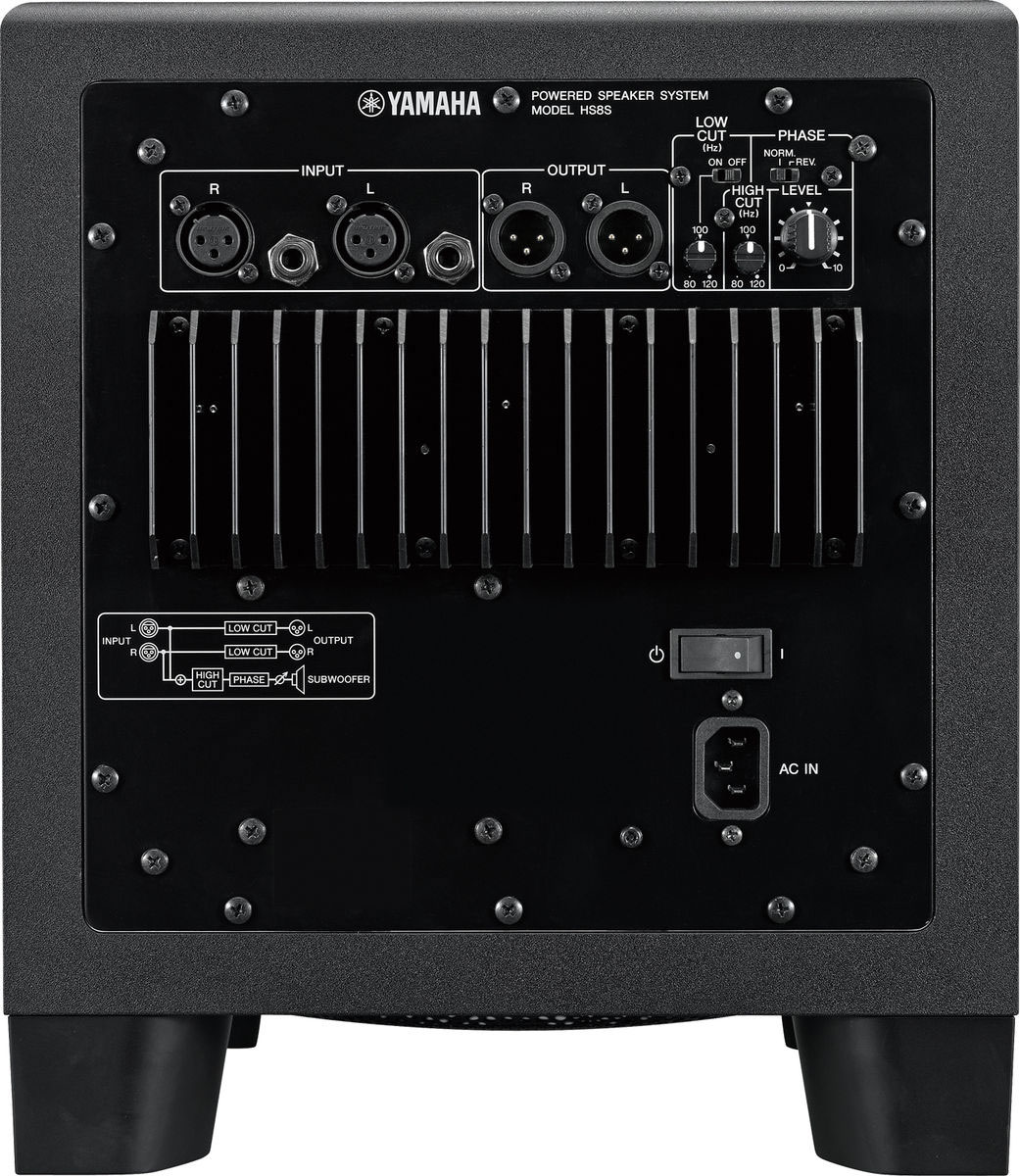 YAMAHA+HS+8S+SUBWOOFER-2