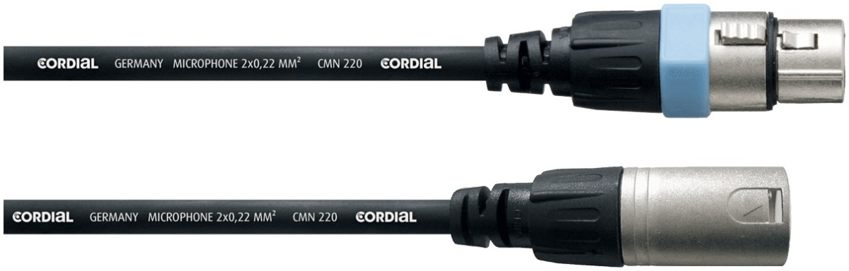 CABLE XLR MALE XLR FEMELLE .50 CM CCM05FM