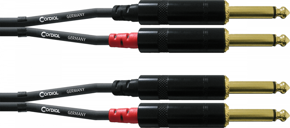 CABLE 2 X 2 JACK MALES MONO 1.5M CFU1-5PP