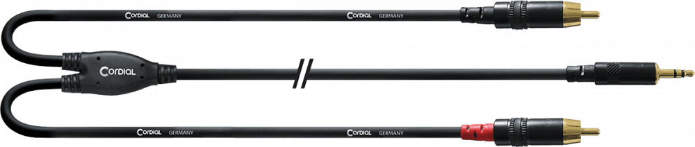 CABLE MINI JACK STEREO 2 RCA MALES 3 M CFY3WCC