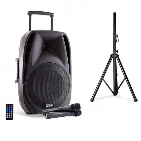 SONO PORTABLE 800W 2V  15” SANS FIL GEMINI ES15TOGO