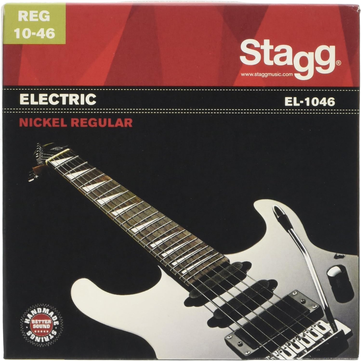 JEU DE CORDES GUITARE ELECTRIC ACIER NICKELE REGULAR STAGG EL1046
