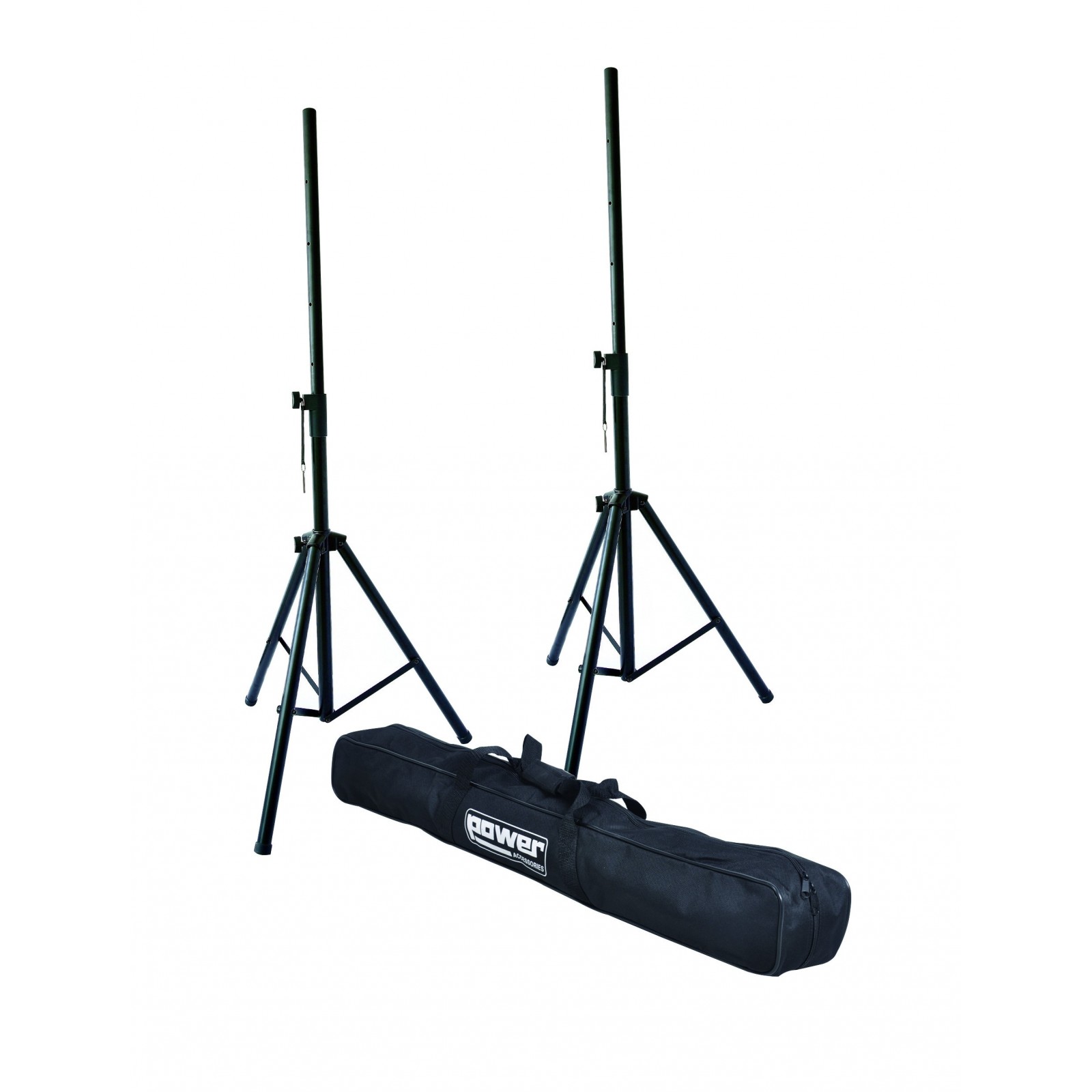 ENSEMBLE 2 PIEDS HP ACIER + HOUSSE POWER ACOUTSICS SPK400