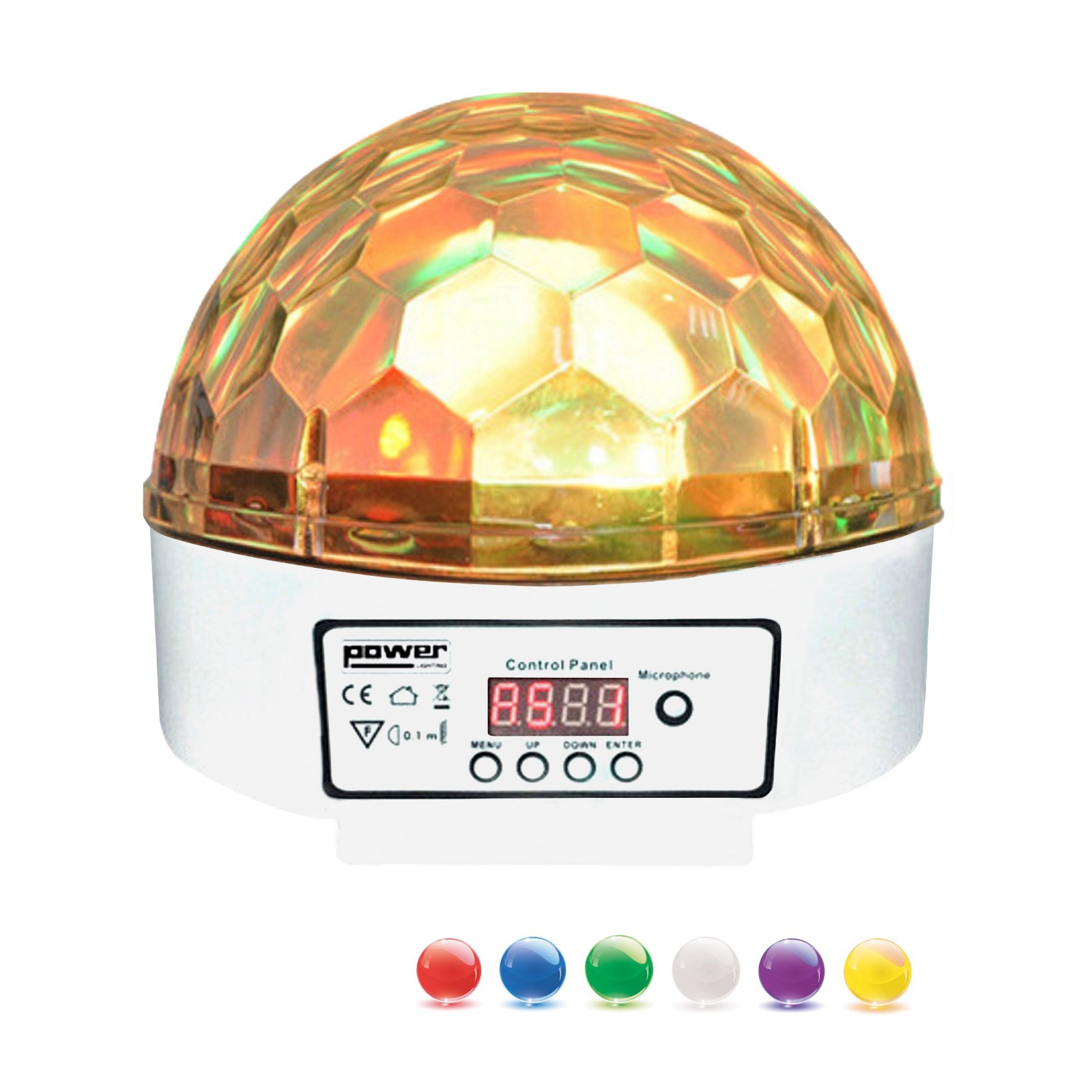 DEMIE SPHERE A LED 9X3W RGBWAPPYP POWER LIGHTING SPHERO-LED-MK2WHITE