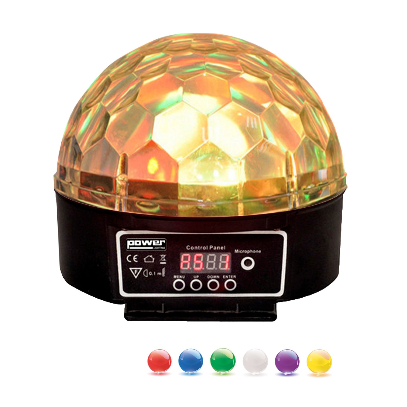 DEMI SPHERE LED 6X3W RGB POWER LIGHTING SPHERO-LED