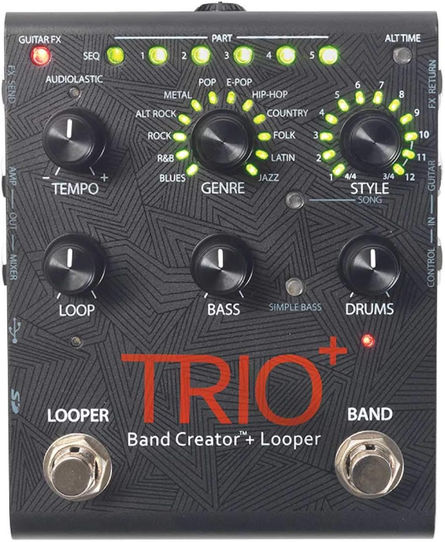 EFFET GUITARE ELECTRIQUE TRIO+BAND CREATOR+LOOPER DIGITECH TRIO-BANDCREATOR