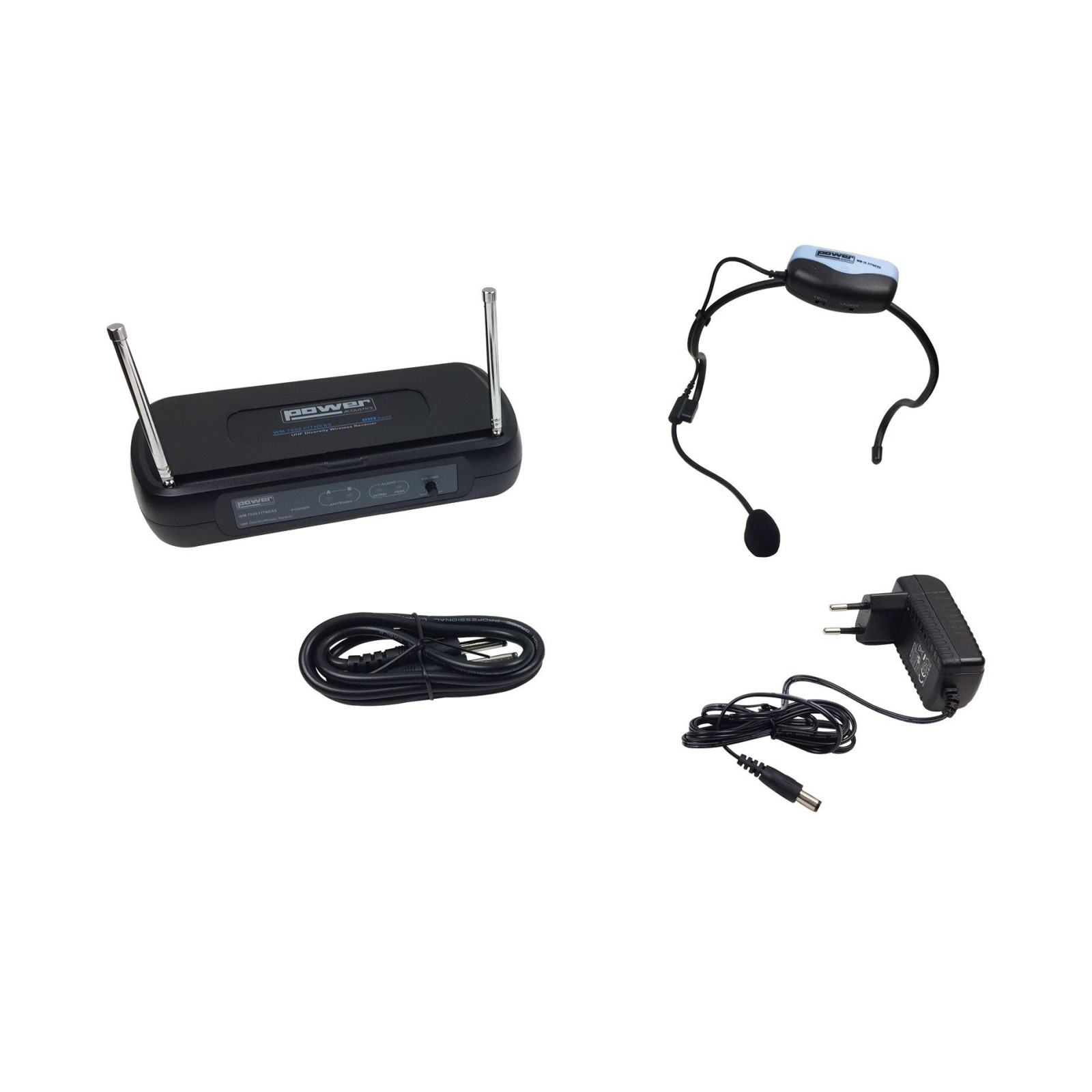 MICRO CASQUE SERRE TETE SANS FIL POWER ACOUSTICS WM7000-FITNESS
