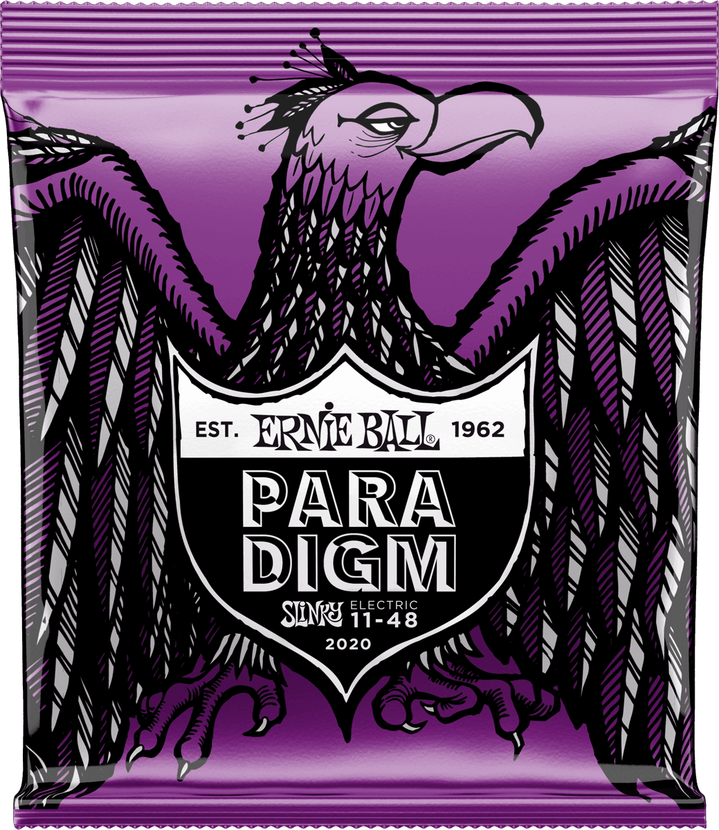 JEU DE CORDE GUITARE ELECTRIQUE POWER SLINKY 11-14-18P-28-38-48 ERNIE BALL 2020CEB