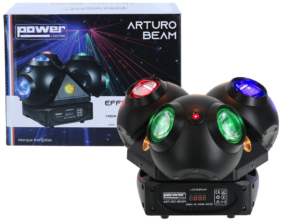 JEU DE LUMIERE 3 EN 1 POWER LIGHTING ARTURO-BEAM