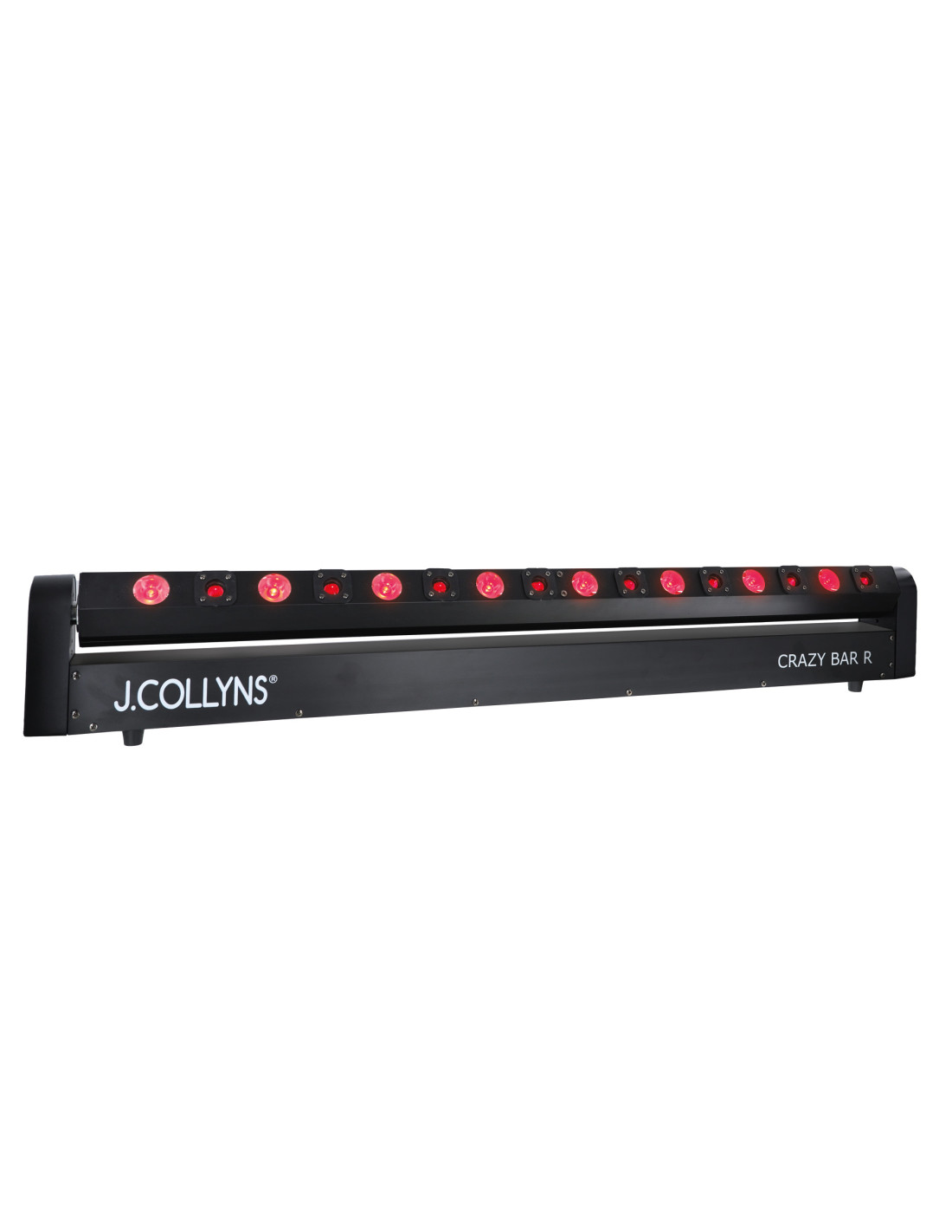 BARRE 8 LASERS ROUGE + 8 LEDS PILOTABLE DMX JCOLLYNS CRAZYBAR-ROUGE