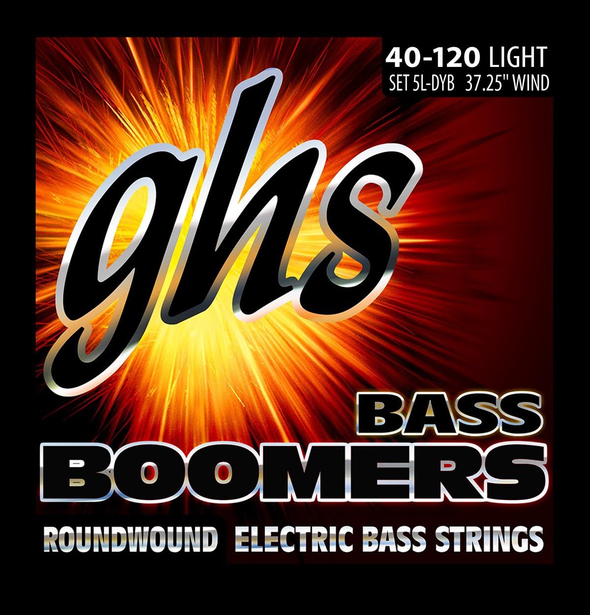 JEU DE CORDE GUITARE BASSES LIGHT 5C/40/55/75/95/120 GHS 5LDYB
