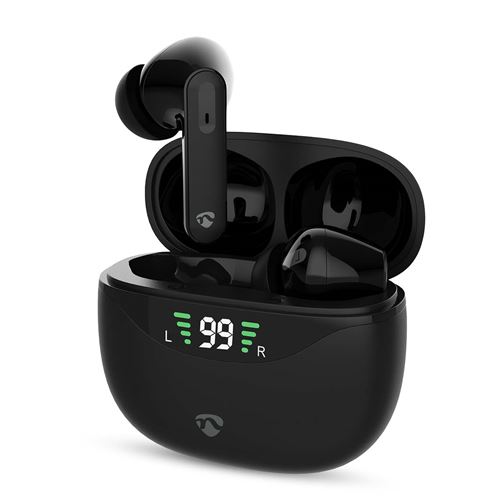 ECOUTEUR BLUETHOOTH 30H AUTONOMIE MAX MUSICAL REDUCTEUR DE BRUIT AMBIANT NEDIS HPBT2450BLACK