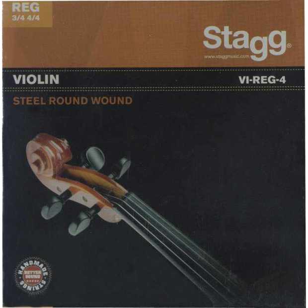 JEU DE CORDES POUR VIOLON 4/4 ET 3/4 T 1/8 ACIER FILÉ EXTRA EXTRA-LIGHT STAGG VIREG4
