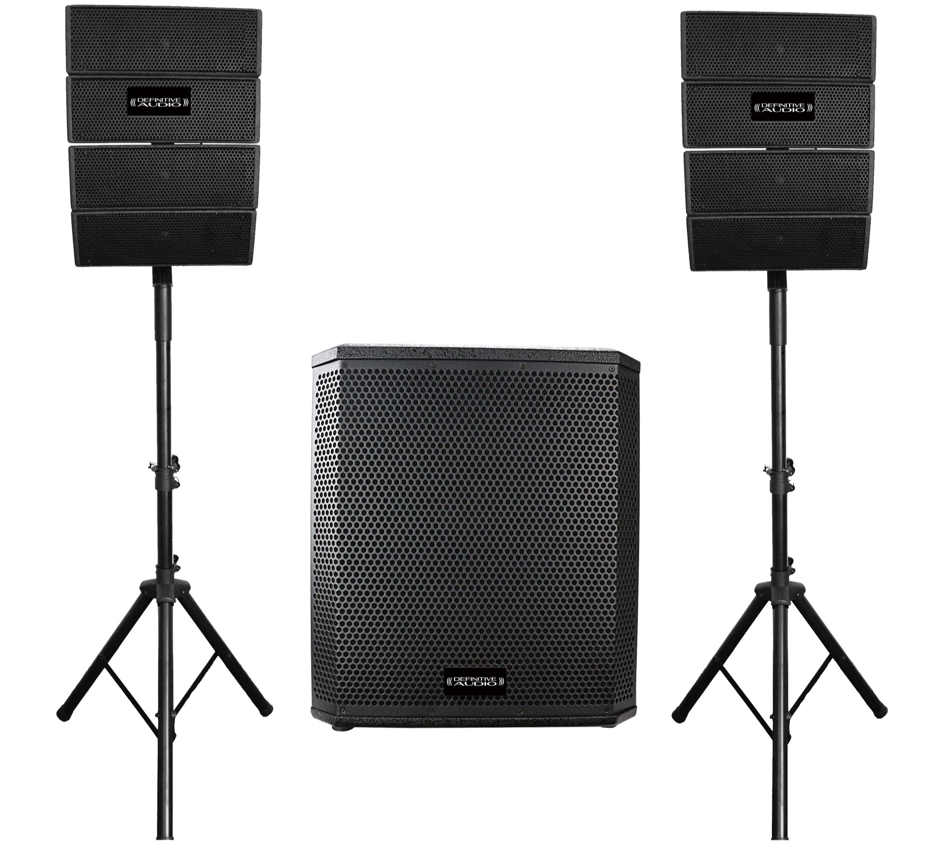 ENCEINTE PRO SYSTEME DE SON 2.1 1000 WATTS SD USB BLUETOOTH DEFINTIVE AUDIO VORTEX2000