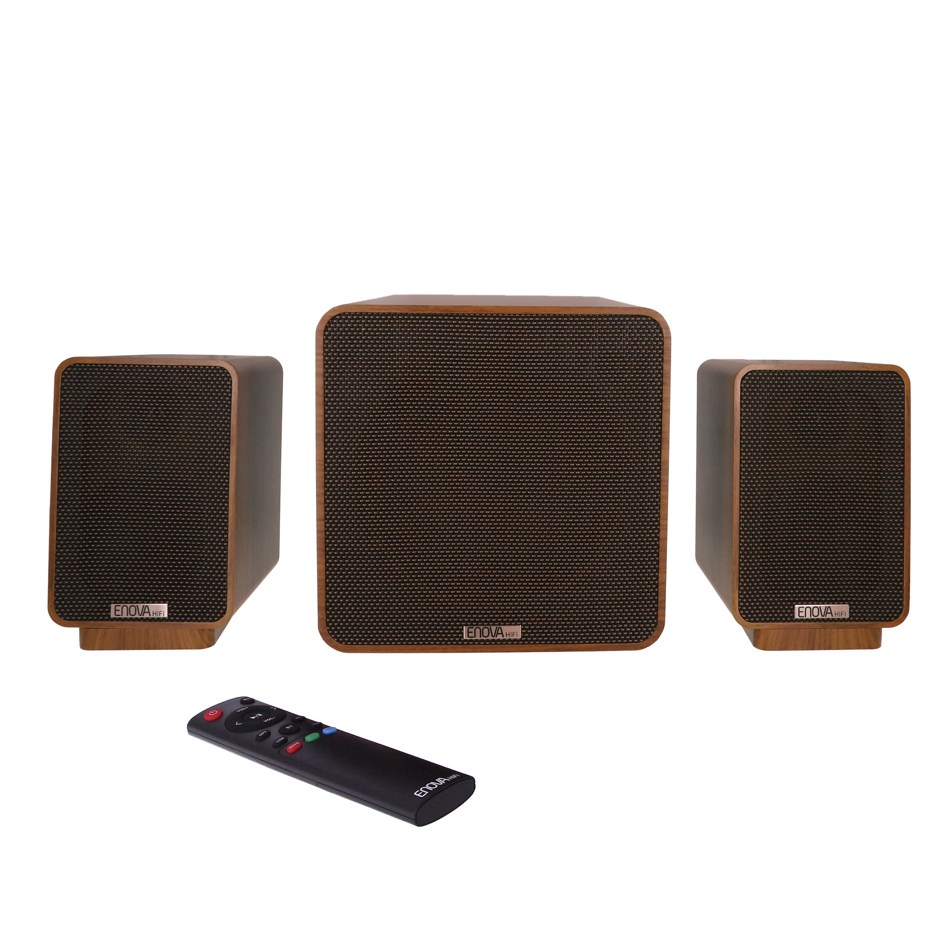 SYSTÈME AUDIO 2.1  150 WATTS AVEC 2 ENCEINTES ET CAISSON DE BASSE 8 \'\' USB BLUETOOTH